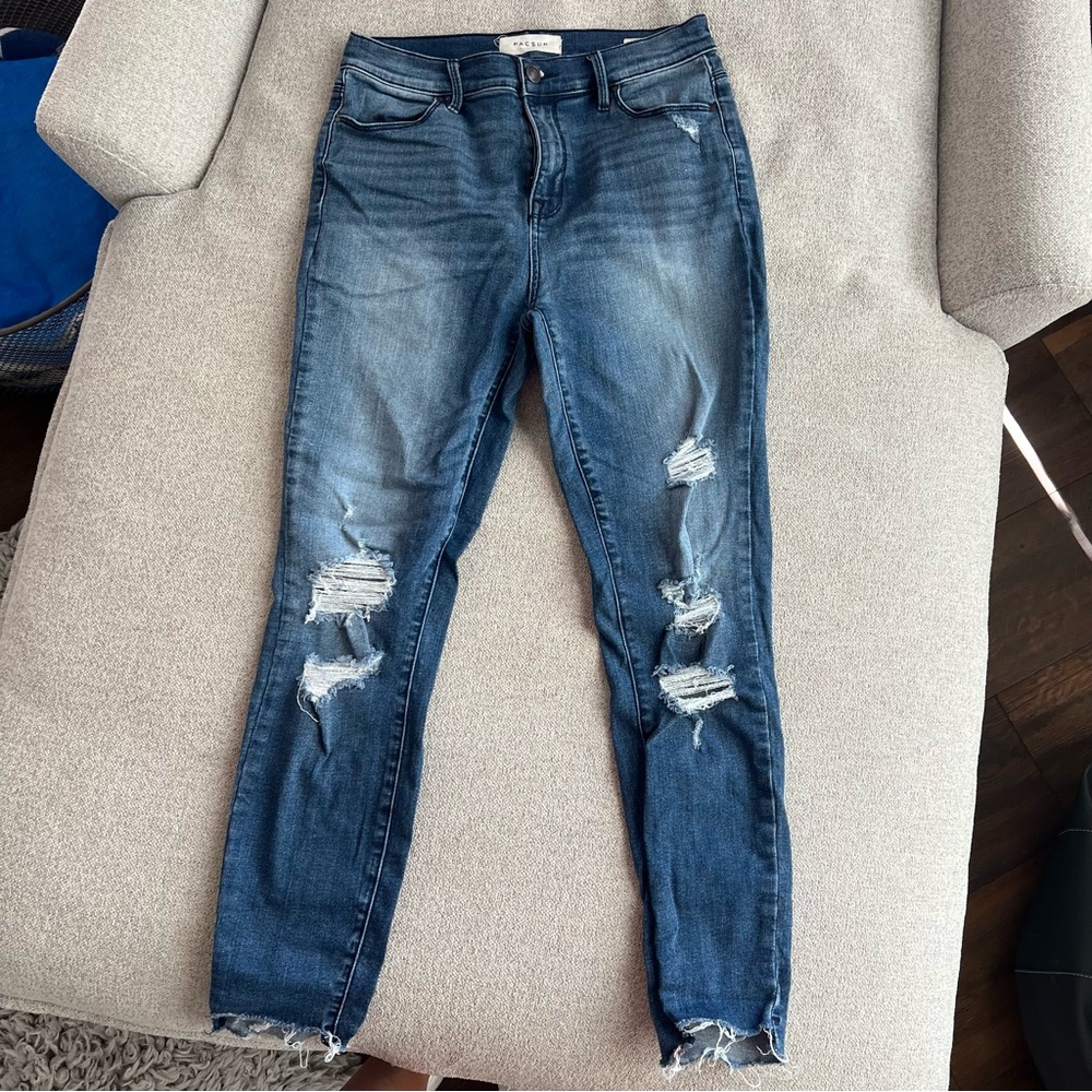 Pacsun Denim High Rise Ankle Jeggings Size 27